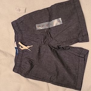 Dark blue chambray shorts